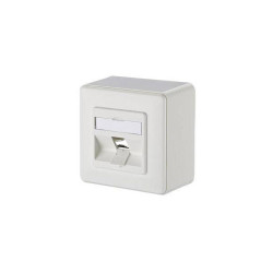 Metz Connect 130B20D10002KE Network outlet Surface-mount 1 port Pure white