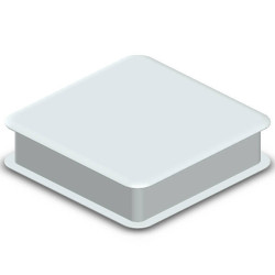 Teko - seria TEK-B (TEK-MBD.40) - uniwersalna obudowa w kolorze białym (103,4 x 103,4 x 27,8 mm)