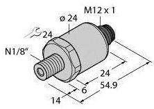 Turck Przetworniki ciśnienia 1 szt. PT1R-1014-IX-H1143
