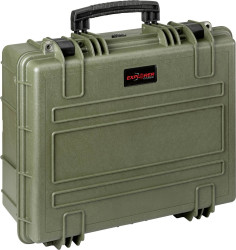 Explorer Cases Walizka outdoorowa 4820HL.G green with pick & pluck foam (S x W x G) 48 x 37 x 21 cm oliwkowo zielony 482