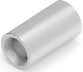 Butt connector, uninsulated, 1.25-2.0 mm², AWG 16 to 14, silver, 7.65 mm, 8-34137-1