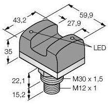 Przycisk dotykowy Turck VTBP6GRQ 3075937 1 szt.