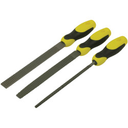 Stanley 0-22-477 Rasp Set 3 Piece Round , 1/2 Round, Flat 200mm (8in)