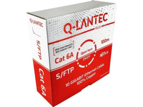 Kabel teleinformatyczny S/FTP kat.6A LSOH Dca szary Q-LANTEC /100m/