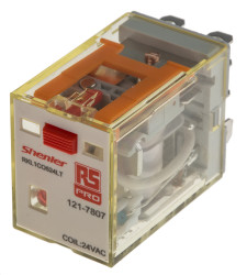 Przekaźnik mocy 24V ac SPDT RS PRO 480W, Wciskane Wciskane