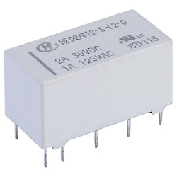 Hongfa HFD2/012-S-L2-D PCB Signal Relay 12VDC DPDT 2A