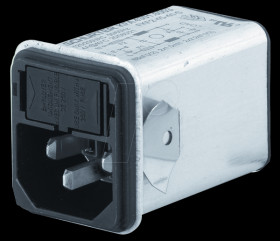 4301.6005 Non-heating appliance plug, snap-in mount, 2-pin, 10 A