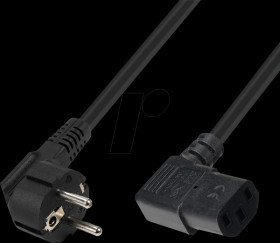 7134-1,8M Power cable CEE 7/7 to C13, 1.8 m, black