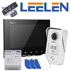 Zestaw wideodomofonowy z monitorem 7cali 305N_V31 / N15nc + zasilacz na szynę DIN (PAMIĘĆ ZDJĘĆ)