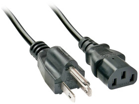 kabel IEC LINDY Lindy - Stromkabel - NEMA 5-15P (S) bis IEC 60320 C13 30338, 2.00 m, 1 szt.