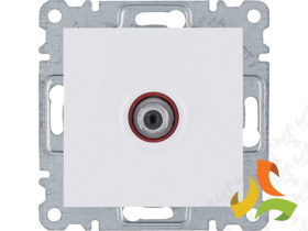 LUMINA Gniazdo antenowe SAT pojedyncze dla instalacji indywidualnych białe WL3230 HAGER