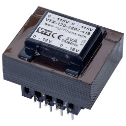 Vigortronix VTX-120-3803-418 PCB Transformer 115V+115V 3VA 18V+18V