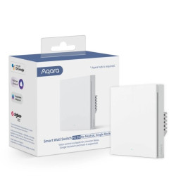 Przełącznik bez Neutral, Zigbee 3.0, EU, WS-EUK01 Aqara Wall Single Switch H1