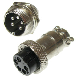 Złącze przem. DS-11-10-5B6 5pin Przemysłowe, Wtyk + Gniazdo