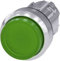 Siemens 3SU10510BB400AA0 3SU1051-0BB40-0AA0 Przycisk podświetlany pierścień przedni metalowy, błyszczący, okrągły przyci