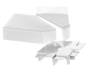 Naroże płaskie 40x 16mm 90 biały 40X16 033328