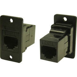 Cliff CP30623X1 FM CAT3 RJ11 Adapter Black 3.2mm Hole 1pc