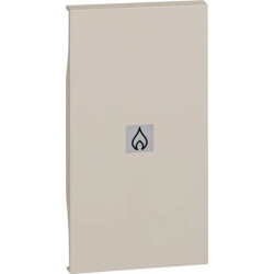 LIVING NOW klawisz z okienkiem podświetlenia ogrzewanie 2mod. piaskowy beż KM01M2PN