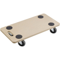 Meister Werkzeuge 0821300 Flatbed Trolley MDF 200kg 4 Swivel Casters