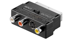 Adapter Scart Do Composite Audio Video I S-Video, In/Out - Połączenie Typu...