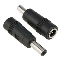 Adapter DC gniazdo 2.1/5.5 - wtyk 2.5/5.5 - Przejściówka