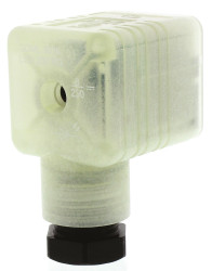 Złącze zaworu elektromagnetycznego A 3P+E 250 V Żeński LED: Tak dławnica M16 Wkręcane Hirschmann