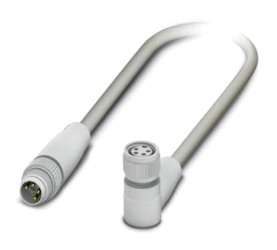 Przewód czujnik-siłownik Złącze A M8 liczba rdzeni 4 długość 3m Rodzaj A Męskie Złącze B M8