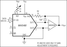 8-Bit Parallel DAC in QSOP-16 Package