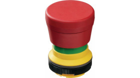 Przycisk zatrzymania awaryjnego Zatrzaskowy 2NC średnica wycięcia 22.3mm, montaż PCB RAFI