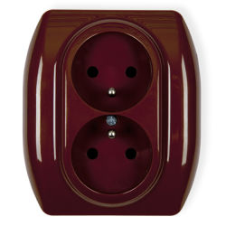 4GP-2z, Gniazdko podwójne z uziemieniem,