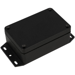 Hammond 1550Z103FBK Thick Wall Flanged Die Cast Enclosure, 98 x 65 x 34, Black