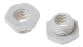 Adapter Do Dławnic Kablowych, M16 › M12, Materiał: Nylon 66, Kolor: Szary, Rs...