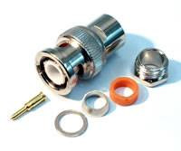 BNC wtyk clampowany (skręcany) na RG58