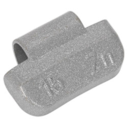 Sealey WWAH15 Wheel Weight 15g Hammer-On Plastic Coated Zinc Alloy Wheels Pk 100