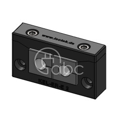 Rama przepustowa KEL-ER-E, na 2 moduły KT małe, czarna, 48249.200