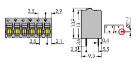WAGO 2081-1123 Zacisk sprężynowy 1 mm² 230 szt.