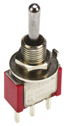 Przełącznik Wł.-wył.-(wł.) średnica wycięcia 6.35mm SPDT TE Connectivity Płytka drukowana długość przełącznika 10.41mm