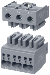 Blok zacisków głównych Zaciski obwodu głównego 3RA6