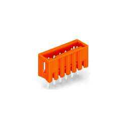 WAGO 734-233 3 Pole 3.81mm 10A MCS Vertical Male Header Closed Orange