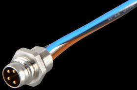 42-01033 SAL M8 x 1, 4-pin, panel plug
