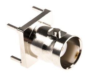 Złącze koncentryczne Montaż na płytce drukowanej Żeński 50Ω typ złącza Złącze BNC 0 to 4GHz Przepust