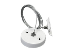 Zawiesie do Szynoprzewodu 1F 1,5 m Białe Komplet Montażowy