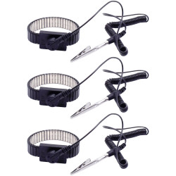 Quadrios 25EC165 ESD wrist strap Black 10 mm stud and socket