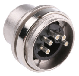 Wtyk Din 5 -pinowe Męski Montaż na panelu M16 100 V