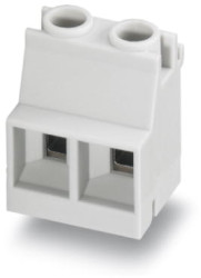PCB terminal, 2 pole, pitch 7.5 mm, AWG 24-14, 24 A, screw connection, light gray, 2199676