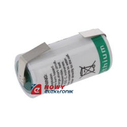 Bateria LS 17330 CNR SAFT litowa z blaszkami 3,6V 2100mAh 2/3A 17x33mm