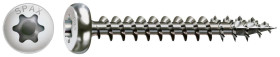 SPAX 207000350303 R 88093 Ruko m.Spitze/T-STAR VG Wkręt do drewna z łbem kulistym 3.5 mm 30 mm Torx, Imbus okrągły stal