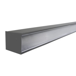 Oprawa liniowa LED 113cm 30W 4000K 230V IP20 natynkowa aluminiowa zawieszana QUALIS grafit Bemko 70-16A-1A