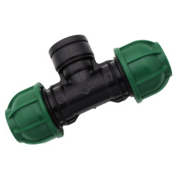 Bradas Trójnik do rur PE 32mm z gwintem wewnętrznym 1" DSRAIQT32GW1