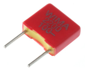 Kondensator foliowy 2.2nF 63 V ac, 100 V dc WIMA Poliester rozstaw: 5mm THT ±10